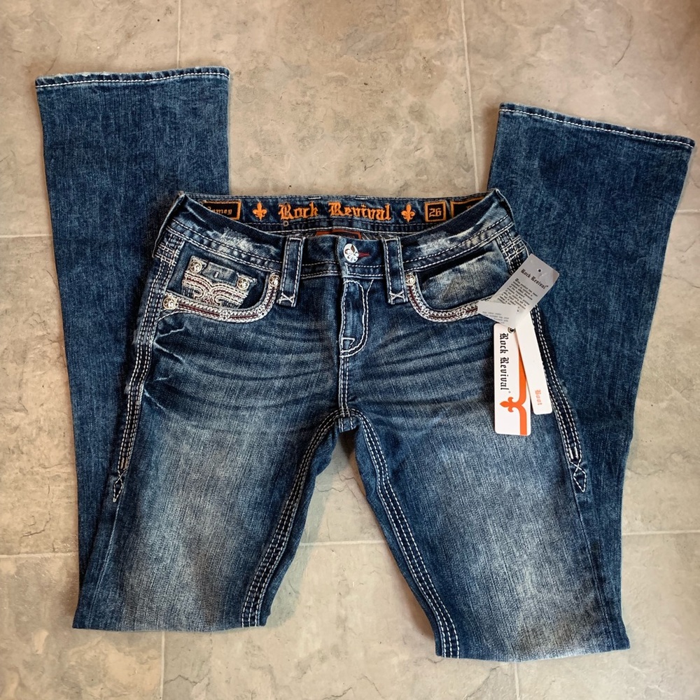 Rock Revival “Jamey” 26 Bootcut Acid Wash Jeans